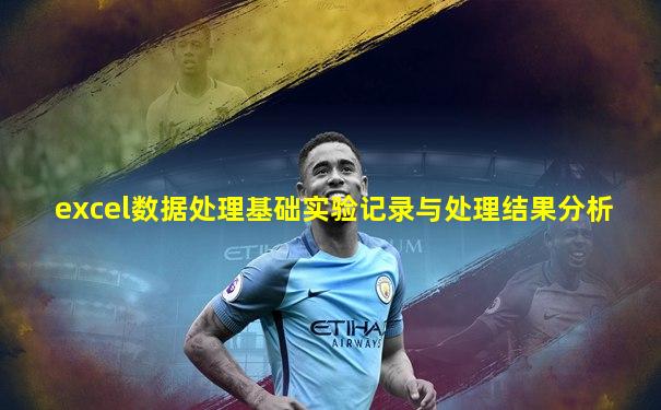 excel数据处理基础实验记录与处理结果分析