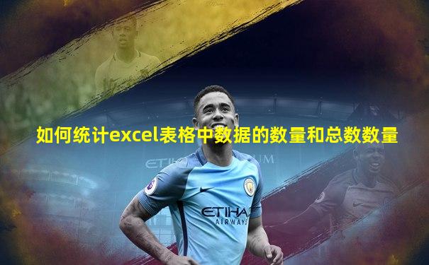 如何统计excel表格中数据的数量和总数数量