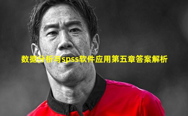 数据分析与spss软件应用第五章答案解析