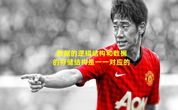 数据的逻辑结构和数据的存储结构是一一对应的